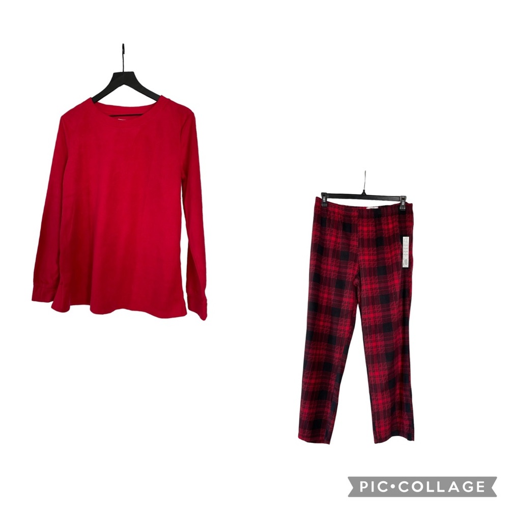 NWT Sonoma pajama set red Buffalo plaid